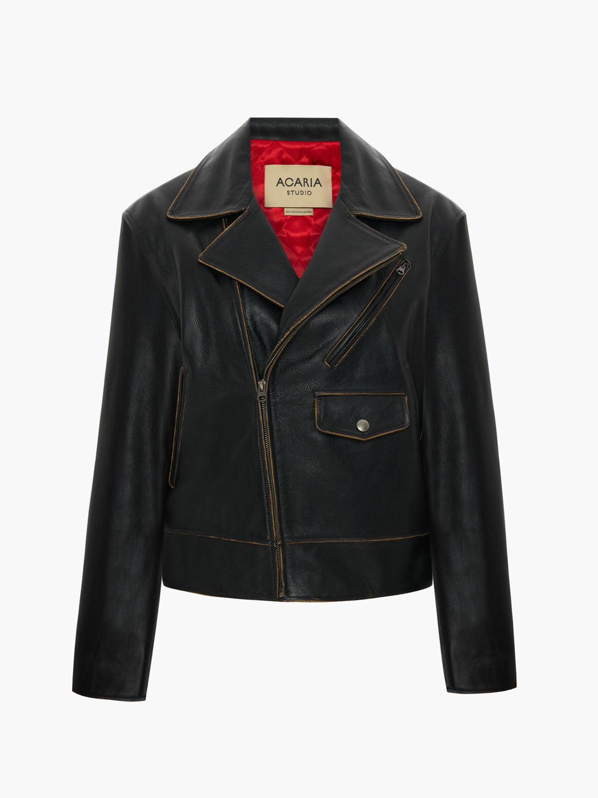 Antique Leather Biker Jacket
