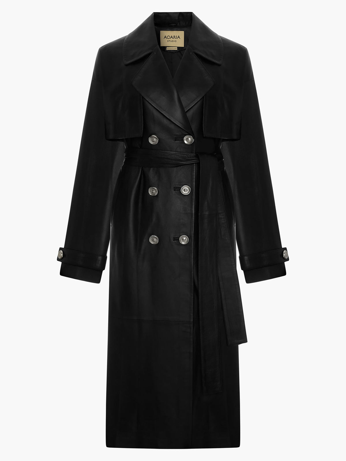 Night Journey Leather Trench