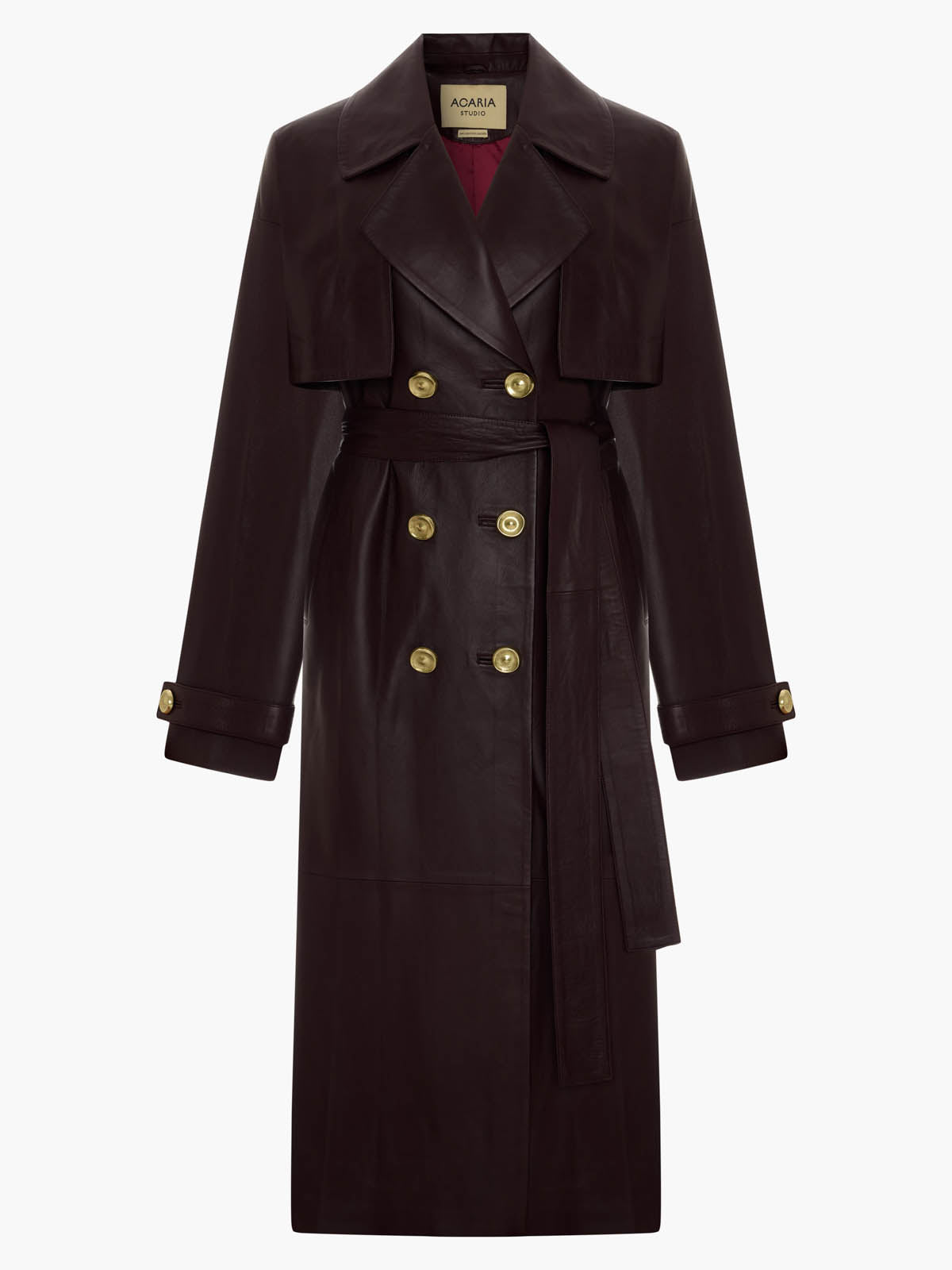 Journey Oversize Leather Trench Coat