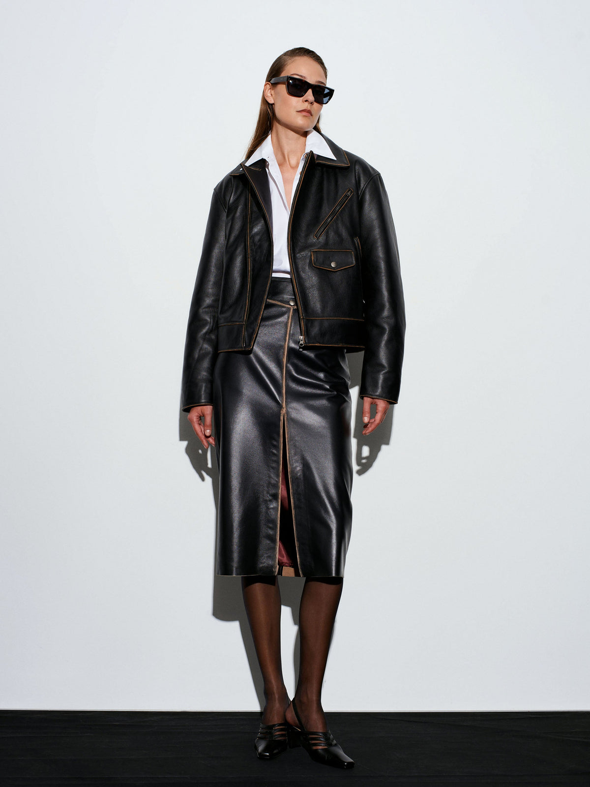 Antique Leather Biker Jacket