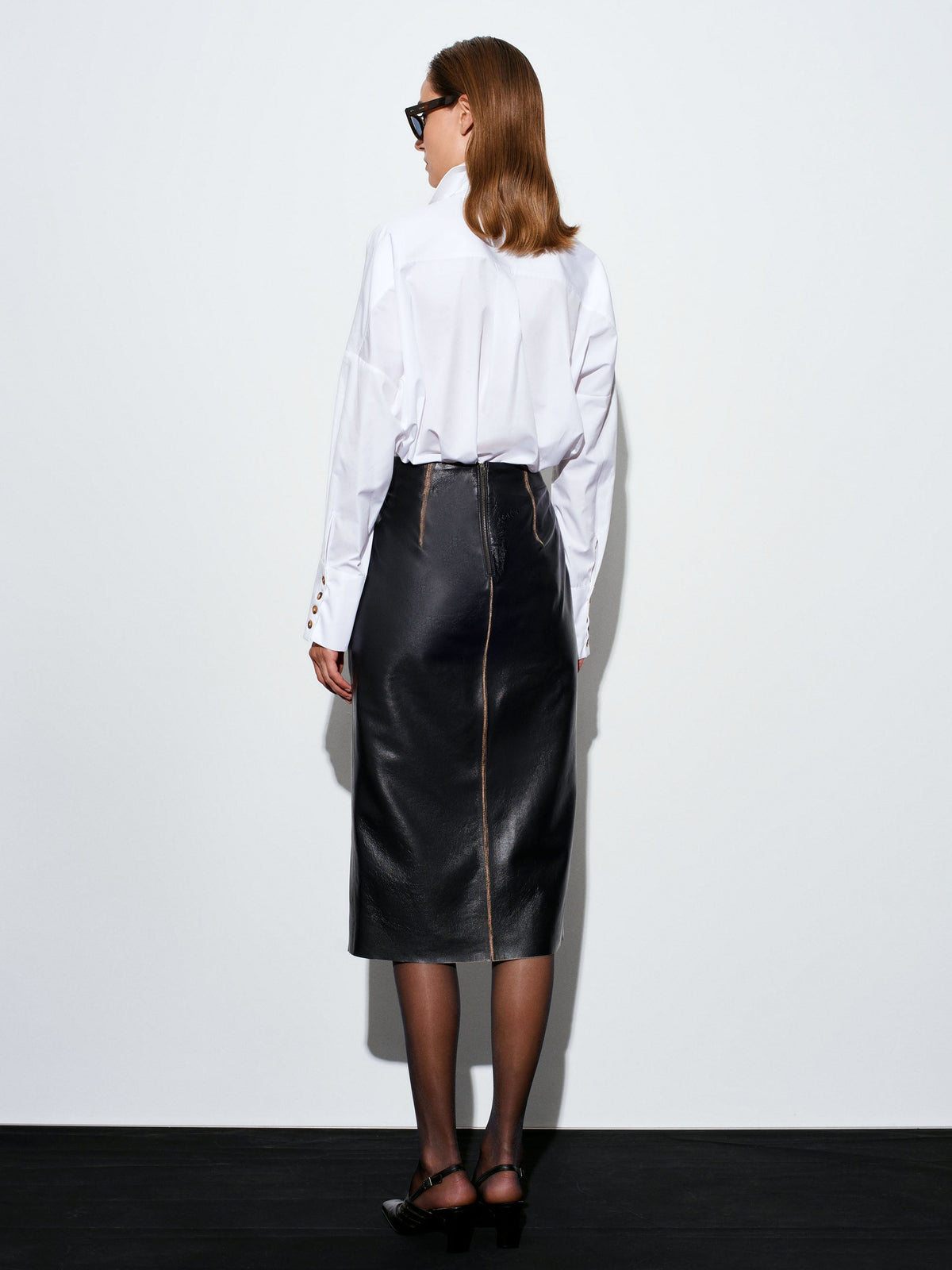 Antique Leather Skirt