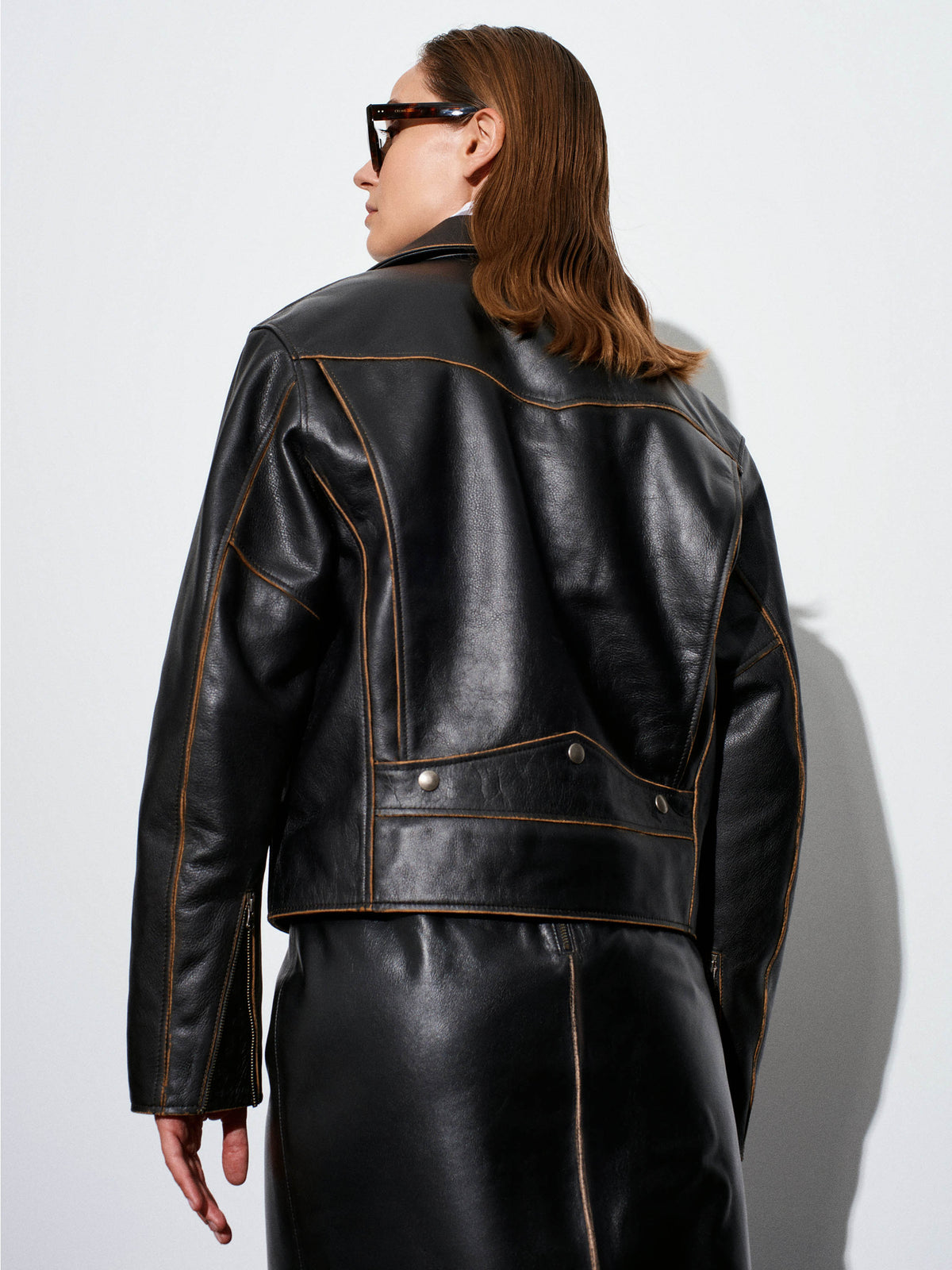 Antique Leather Biker Jacket