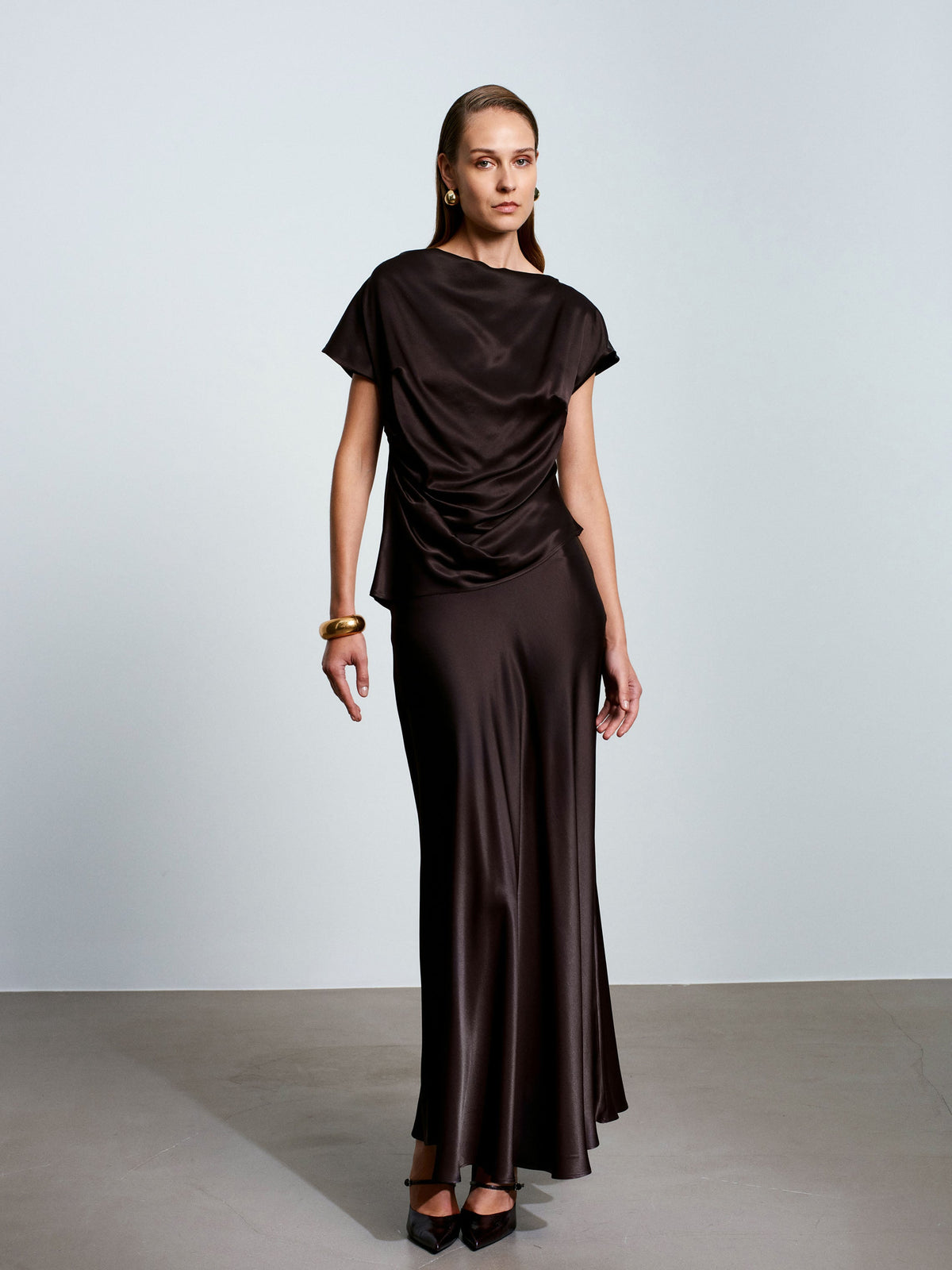 Greek Satin Top