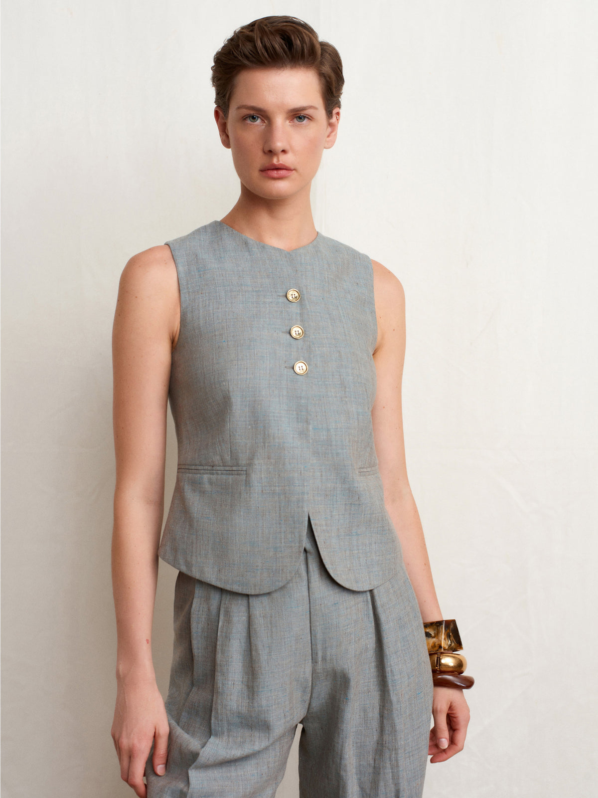 Lunar Linen Vest