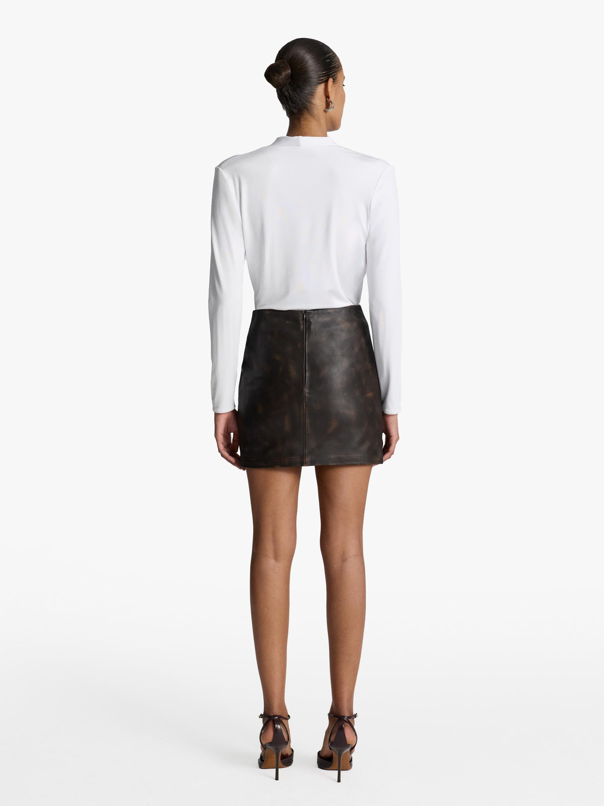 Lou Leather Mini Skirt
